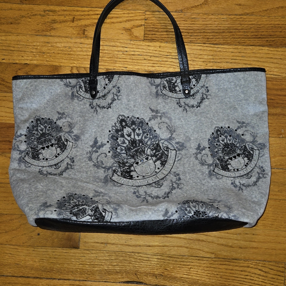Juicy Couture Gray Tote Bag